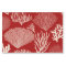 Coral reef in red tissue paper