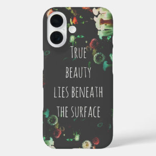 Coral Reef Inspirational Quote iPhone 16 Case