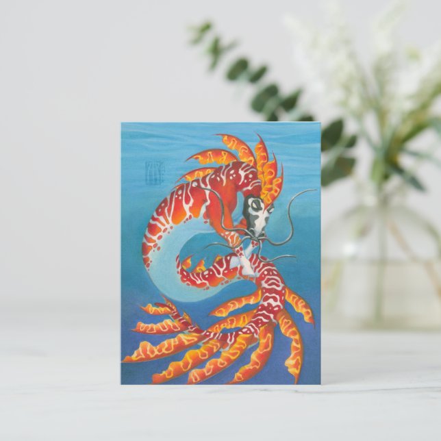 Coral Reef Kelpi Postcard (Standing Front)