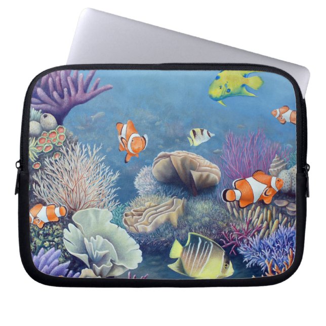 Coral Reef laptop sleeve (Front)