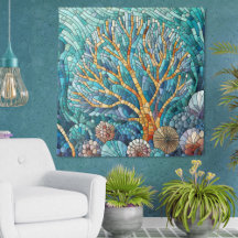 Coral Reef mosaic art