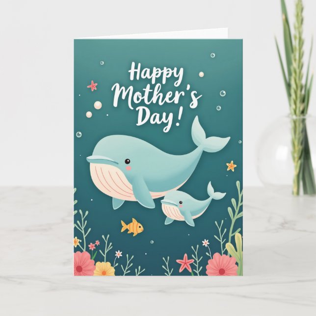 Coral Reef Mothers Day Card (Front)