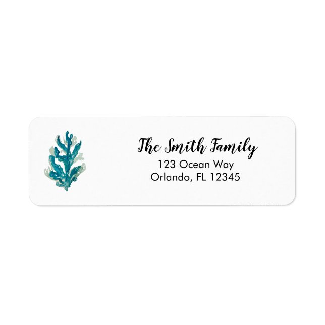 Coral Reef Painting Return Address (Front)