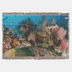 Coral Reef throw blanket