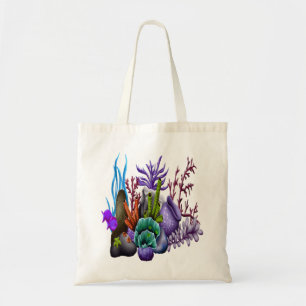 coral reef tote bag