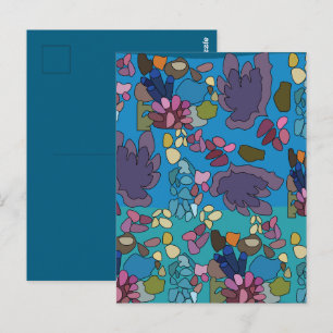 Coral Reef Under The Sea Birthday Party Thank You Postcard