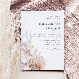 Coral Reef Wedding Invitation