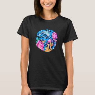 Coral Reefs Nature Sea Ocean Coral Reefs   T-Shirt