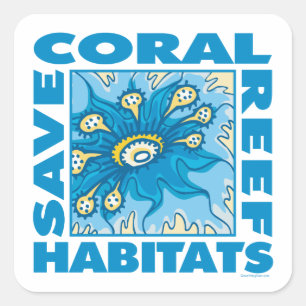 Coral Reefs Square Sticker