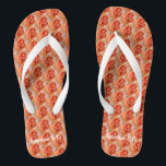 CORAL ROSE Elegant Floral WEDDING Christian Flip Flops<br><div class="desc">A fun way to carry your wedding theme through to your footwear! CORAL ROSE floral design flip flops, with Scripture verse Ephesians 6:15 on the heel. (Feet shod with the Gospel of peace.) Text is customisable, so you can personalise with your name(s) or other favourite Bible verse or text. Great...</div>