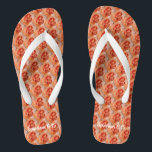 CORAL ROSE Elegant Floral WEDDING Christian Flip Flops<br><div class="desc">A fun way to carry your wedding theme through to your footwear! CORAL ROSE floral design flip flops, with Scripture verse Ephesians 6:15 on the heel. (Feet shod with the Gospel of peace.) Text is customisable, so you can personalise with your name(s) or other favourite Bible verse or text. Great...</div>