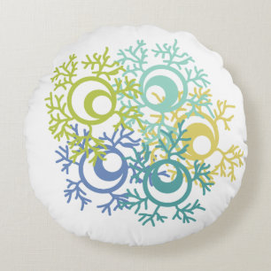 Coral Round Cushion