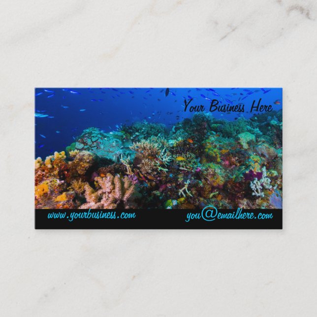 Coral Sea Business Card (Front)