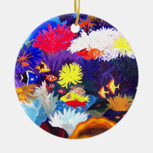 Coral Sea Ceramic Tree Decoration