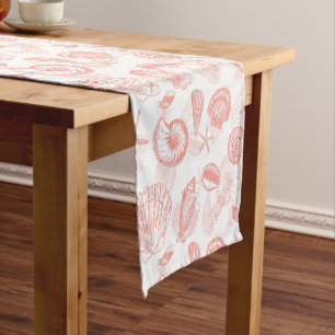 Coral Sea Shells Table Runner
