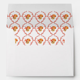 Coral & Seashell return address  Envelope
