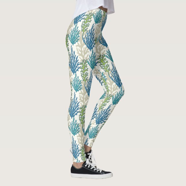 Coral Seaweed Pattern leggings (Right)