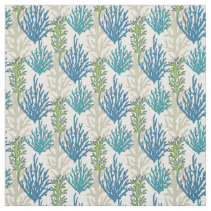 Coral Seaweeds Pattern fabric