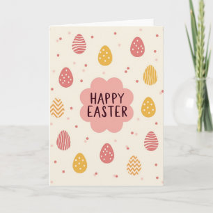 Coral Shapes Easter Card