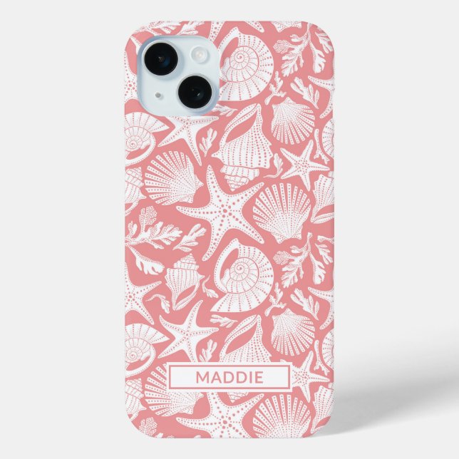 Coral Shells Personalised Case-Mate iPhone Case (Back)