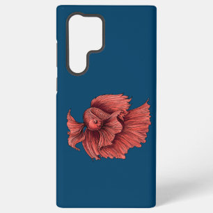 Coral Siamese fighting fish Samsung Galaxy Case