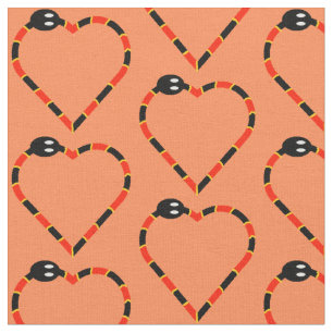 Coral Snake Heart Fabric