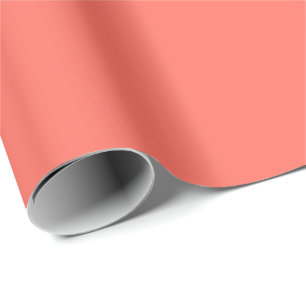Coral Solid Color Wrapping Paper