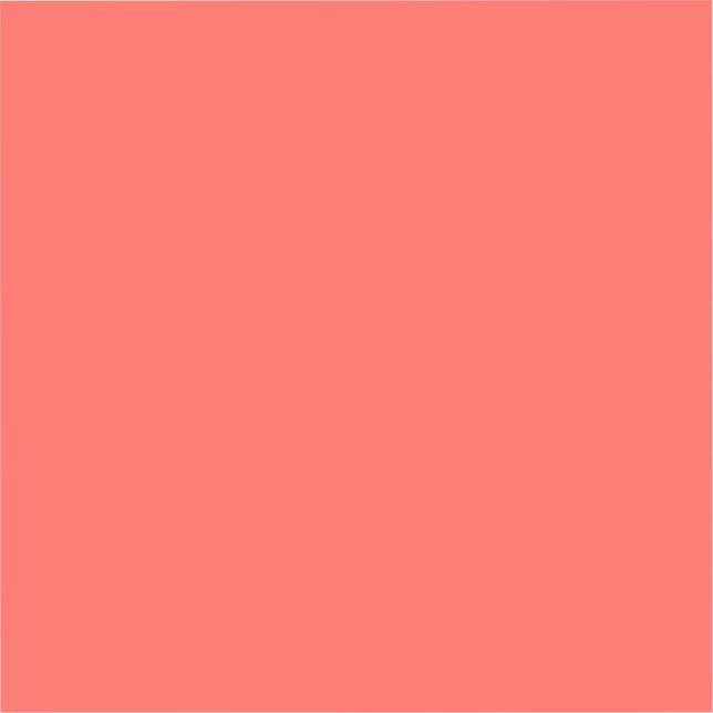  Coral (solid colour)  (Front)