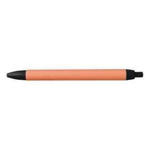 Coral Solid Colour Black Ink Pen