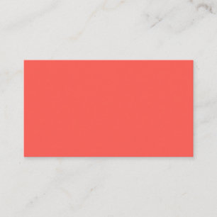  Coral (solid colour)  Business Card