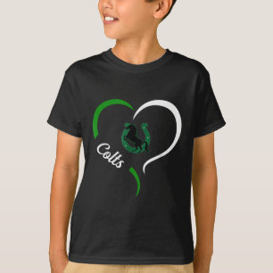 Coral Springs Colts Logo Half Heart Slogan Hs T-Shirt