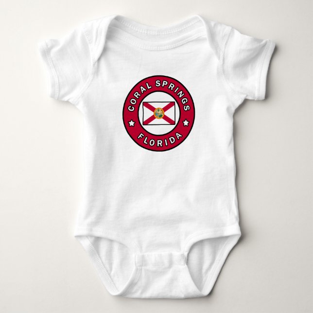 Coral Springs Florida Baby Bodysuit (Front)