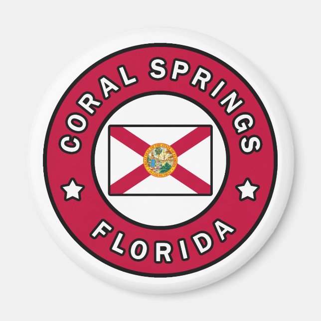 Coral Springs Florida Magnet (Front)