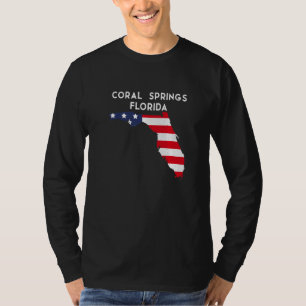 Coral Springs Florida USA State America Travel Flo T-Shirt