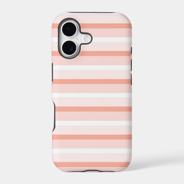 Coral Stripe iPhone case (Back)