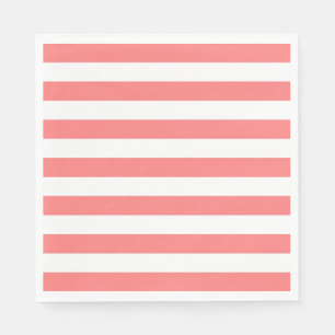 Coral Stripe Napkin