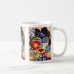 Coral Sugar Skull mug, coffee, tea Coffee Mug