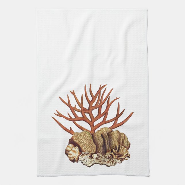 Coral Tea Towel (Vertical)