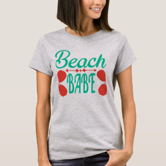 Coral Teal Beach Babe Sunglasses T-Shirt