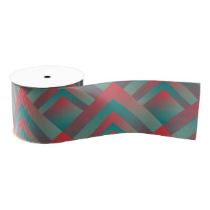 coral teal shades grosgrain ribbon