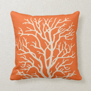 orange and cream cushions