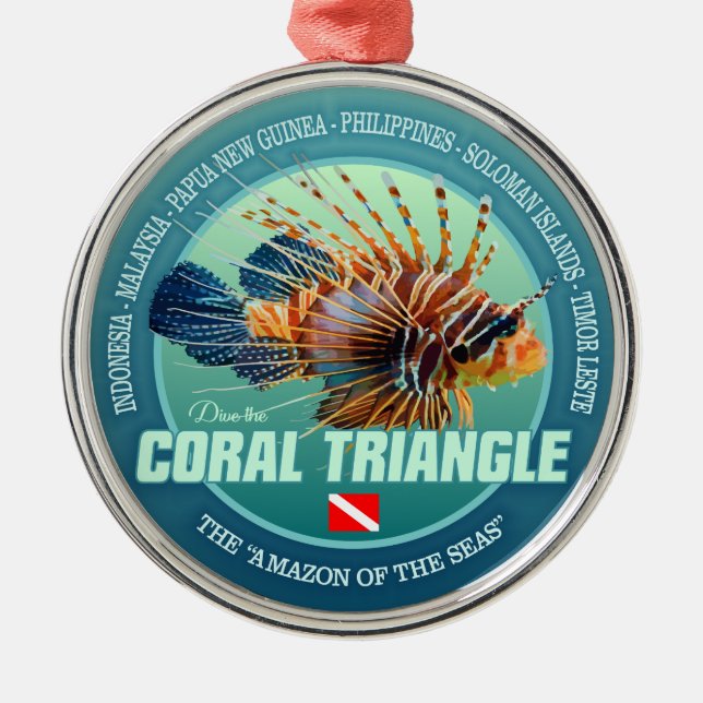 Coral Triangle (c) Metal Tree Decoration (Front)