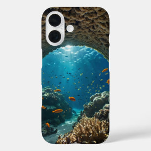 Coral Tunnel iPhone 16 Case