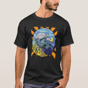Coral Turtle Dolphin Jellyfish Sea Animal   T-Shirt