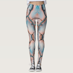 Coral veins leggings