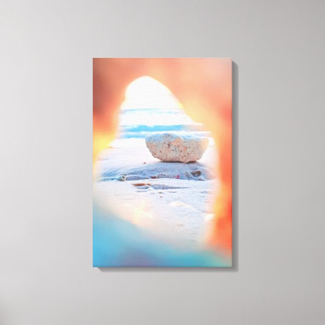 Coral View Beach Canvas Print (Front)