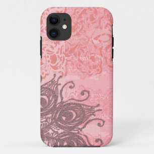 Coral Vintage Damask flexible plastic shell - iPhone 11 Case