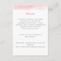 Coral Watercolor Dip Wedding