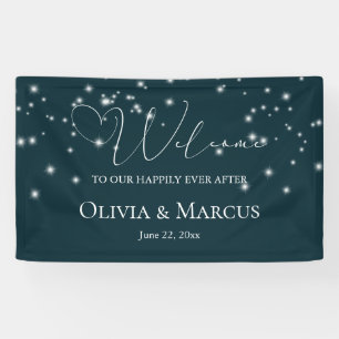 Coral Watercolor Foliage Wedding Welcome Sign