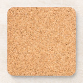 Coral White Framed Initial Monogram Coaster (Back)